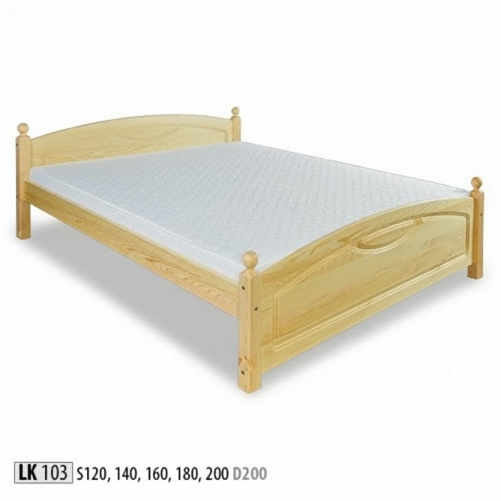 Holzbett Echtes Holz Bett Betten Schlafzimmer Hotel 200x200 Stil Massive Möbel
