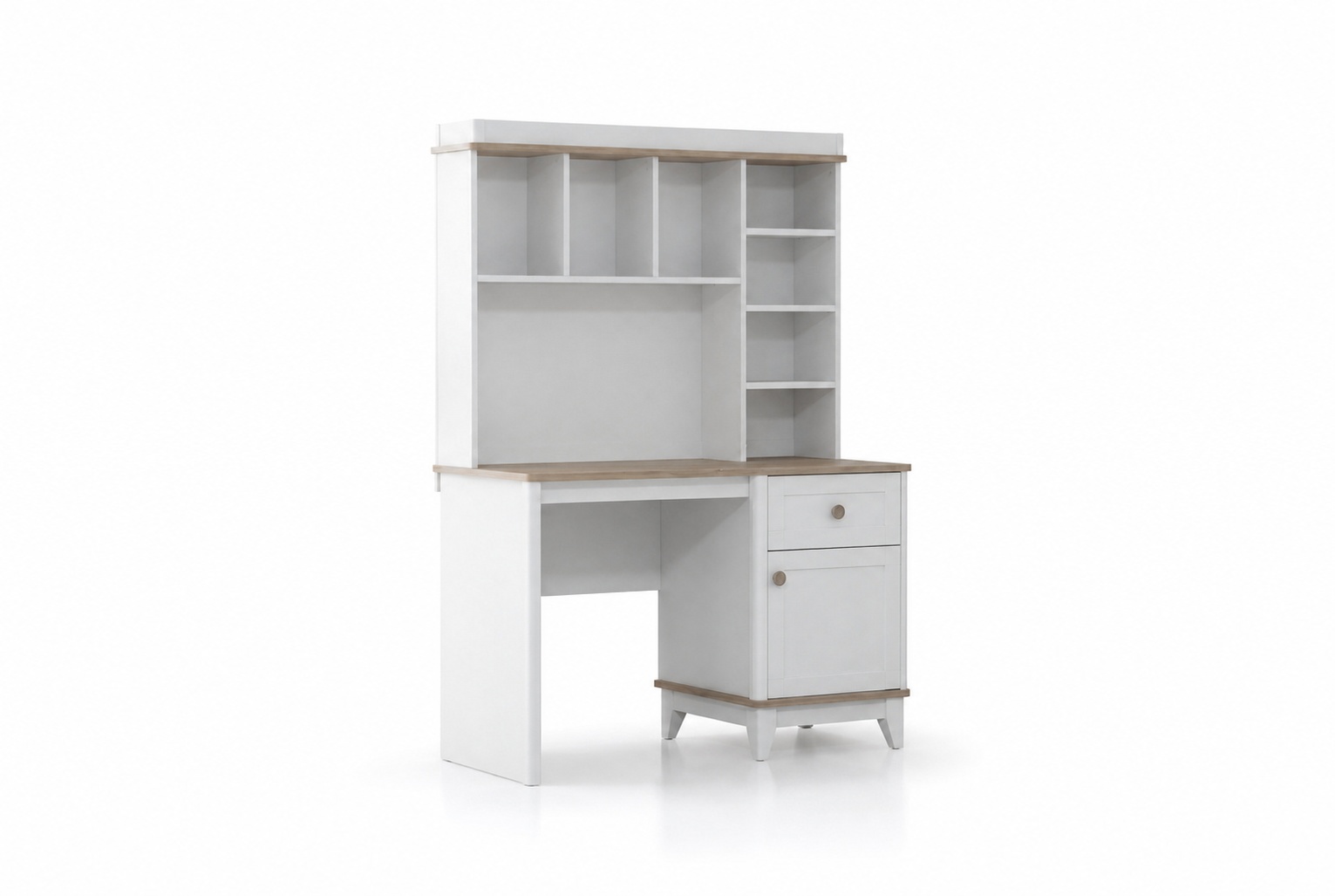 Holztisch Schreibtisch Regale Computertisch Holz Weiß Kinderzimmer