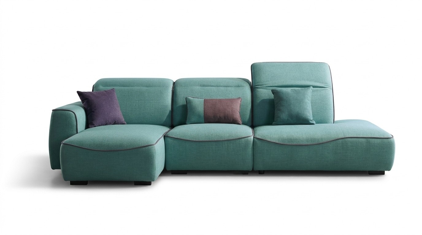 Italienische Design Eck Sofa Sitz Polster Eck Garnitur Couchen EckeTextil