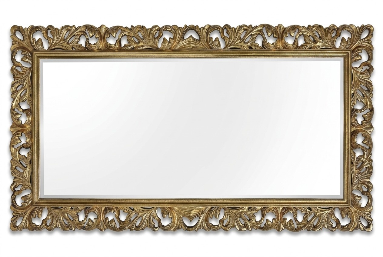 Italienische Klassischer Designer Spiegel Möbel Wandspiegel Holz - Model 1576