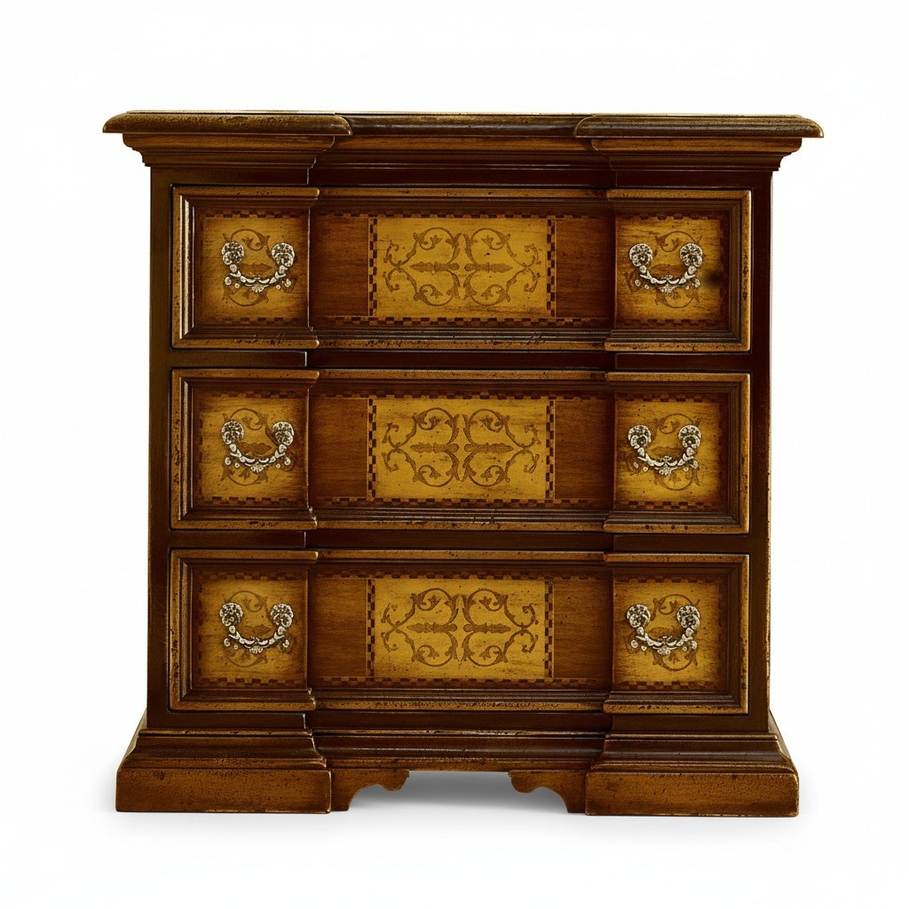 Italienische Möbel Braun Klassische Kommode Schrank Holz Schränke Möbel Konsolen