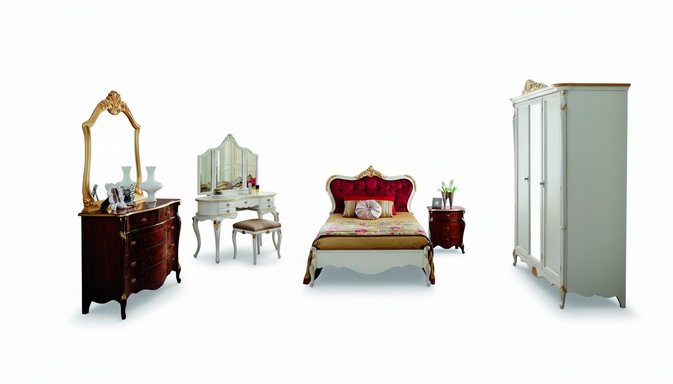 Italienische Möbel Luxus Bett Swarovski Kristallsteine Barock Betten Gestelle