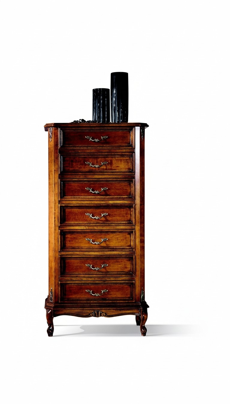 Italienische Möbel Stil Barock Schrank Kommode Luxus Holz Anrichte Neu