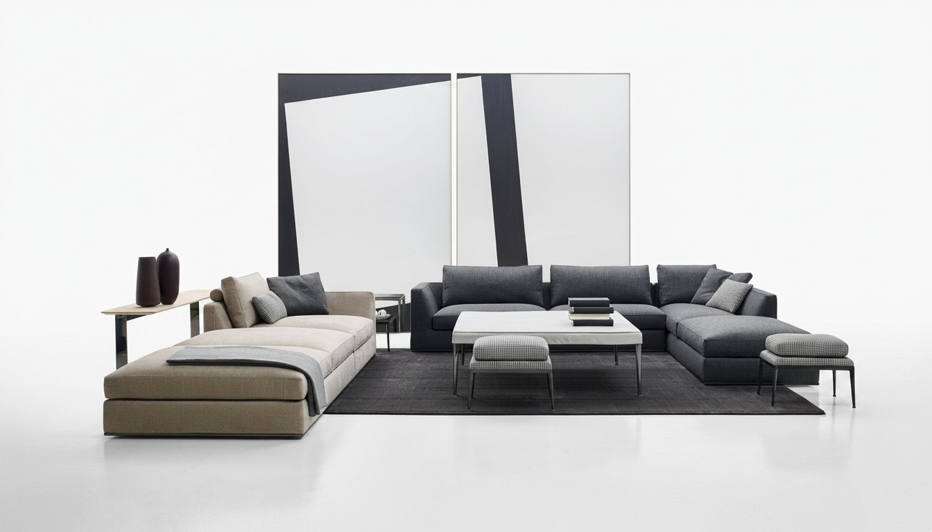 Italienische Sitz Möbel Wohn Landschaft Couch Polster Sitz Eck Garnitur