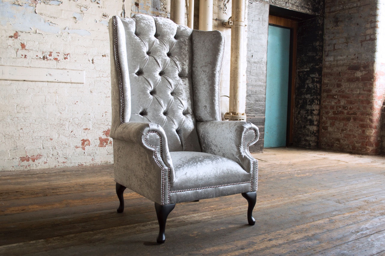 Ohrensessel Sessel Fernseh Design Polster Sofa Couch Chesterfield