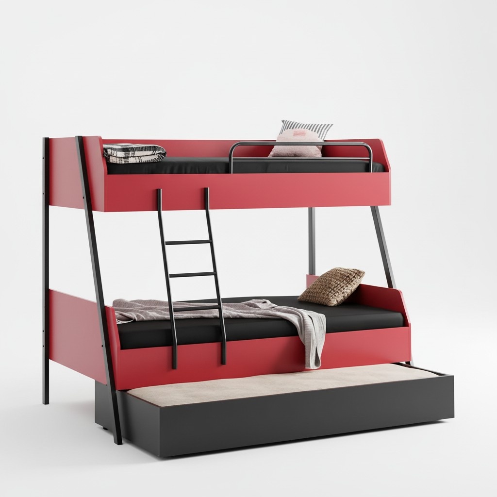 Jugendbett Kinderbett Kids Design Modern Bett Kinderzimmer Holz Betten