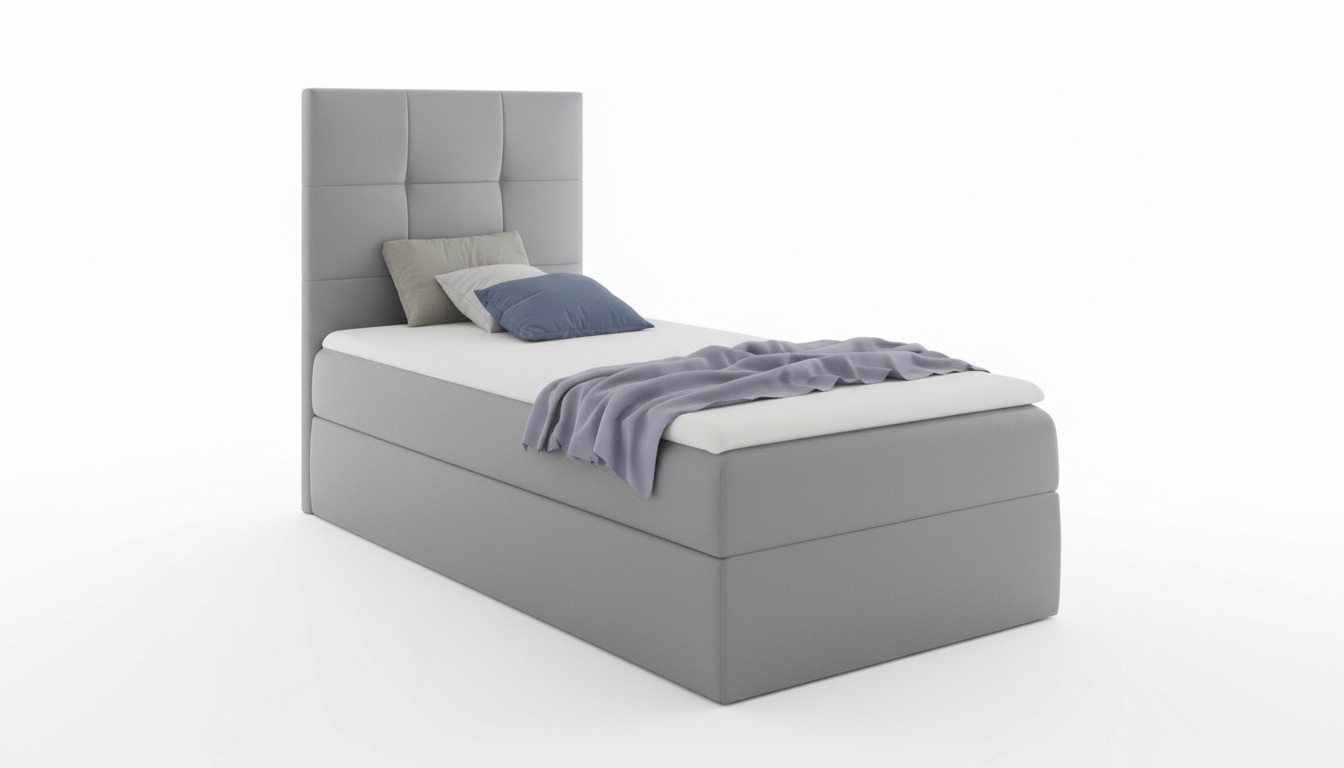 Jugendbett Schlafzimmer Design Hotel Modern Bett Bettkasten Boxspringbett 90 cm