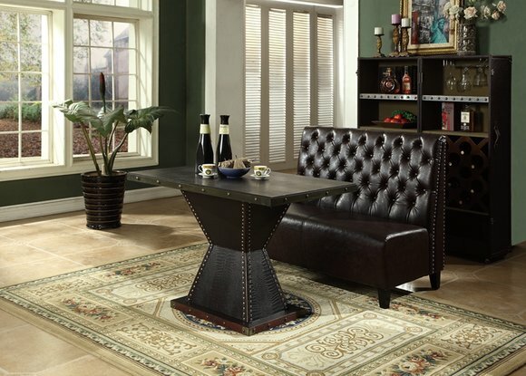 Chesterfield Sofa Bank Couch Sitzbank Braun Wartezimmer