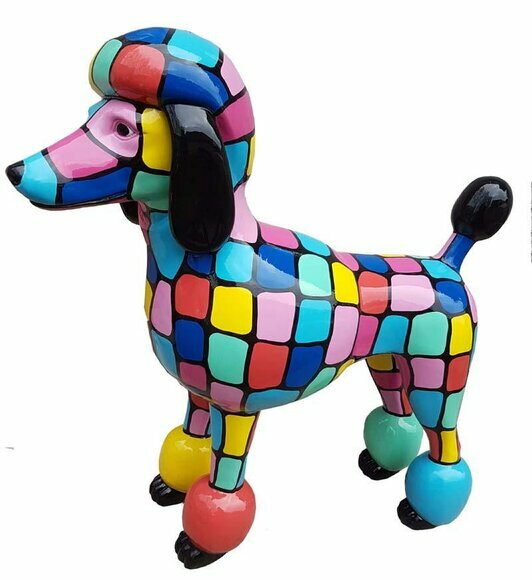 Designer Figur Statue Moderne Figuren Dekoration Pudel Garten Skulpturen