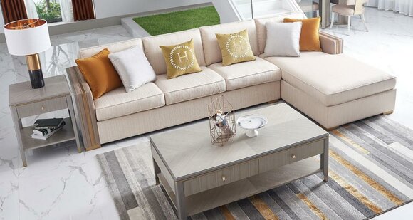 Ecksofa Textil Eck Wohnlandschaft Design Sofa Couch Italien Couchen