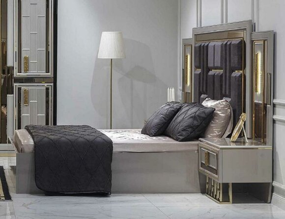 Betten Schlafzimmer Luxus Bettrahmen Design Polster Bett Designer