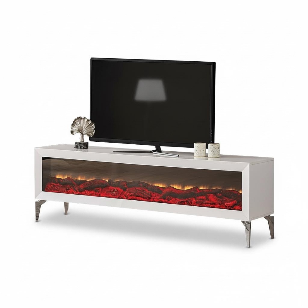 Kamin Elektrokamin Media rtv lowboard tv ständer Fernseher 199x41 Sideboard
