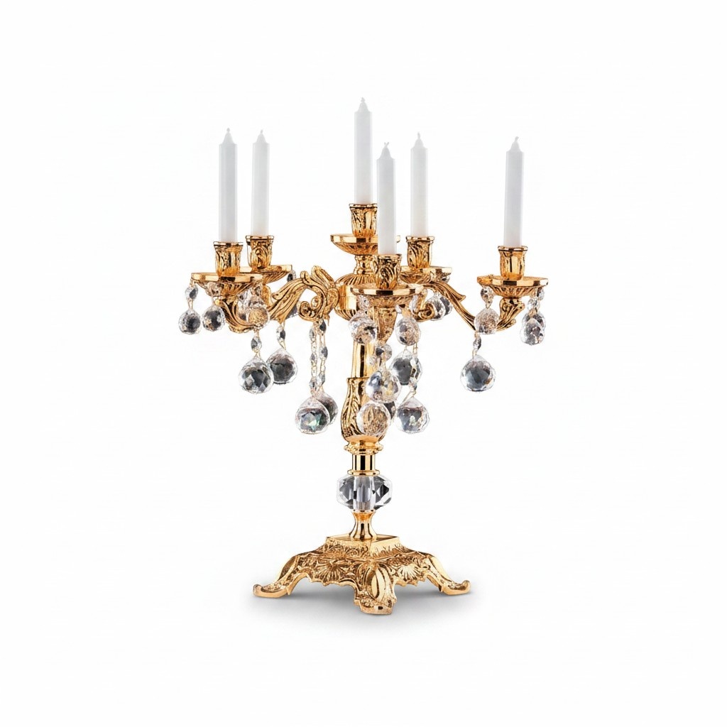 Kerzenständer Kerzenleuchter Kerzenhalter Tischleuchter Elegant Gold