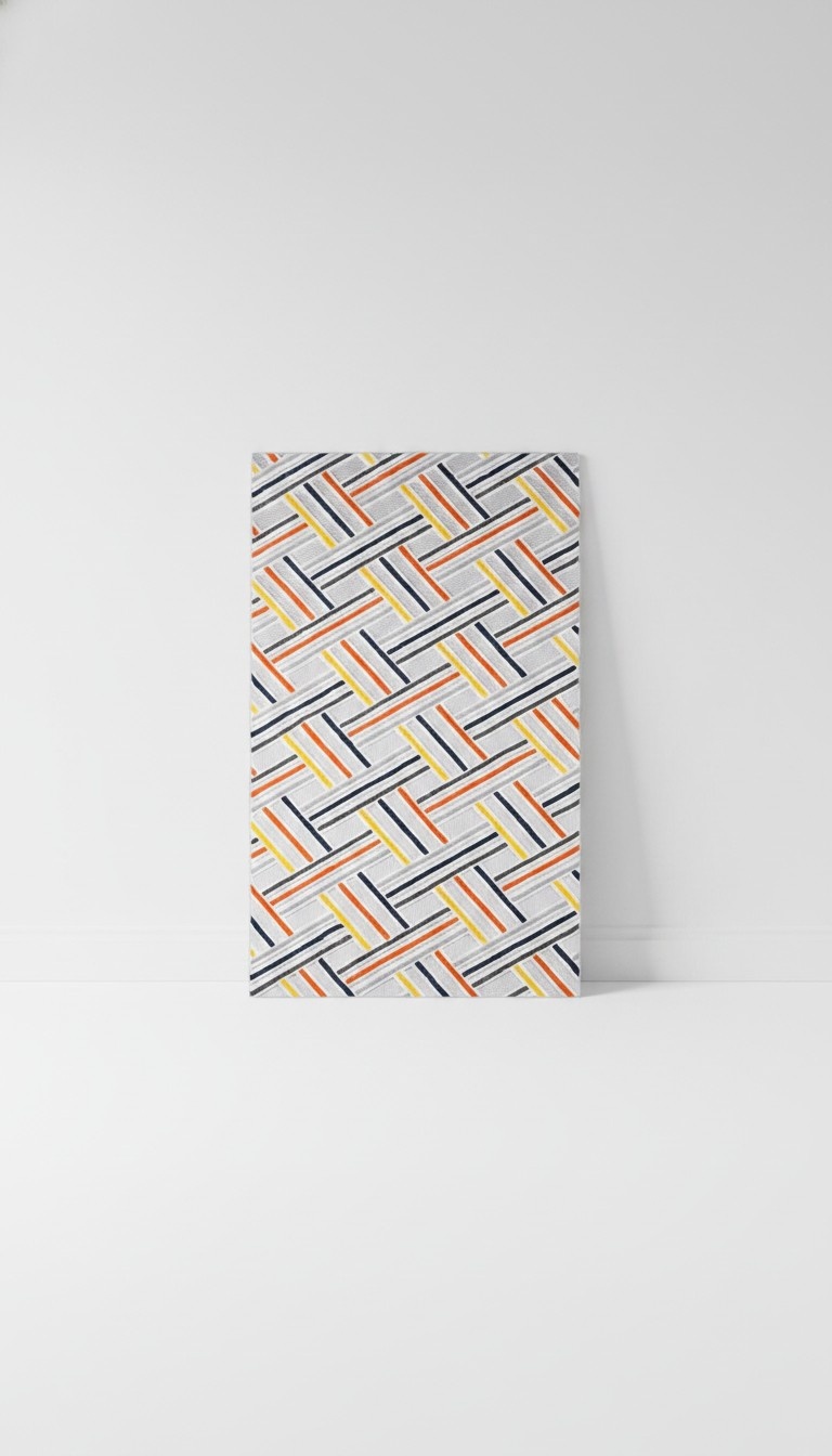 Kinderstube Teppich Kurzflor Geometrisches Design Mehrfarbig Wohnzimmer
