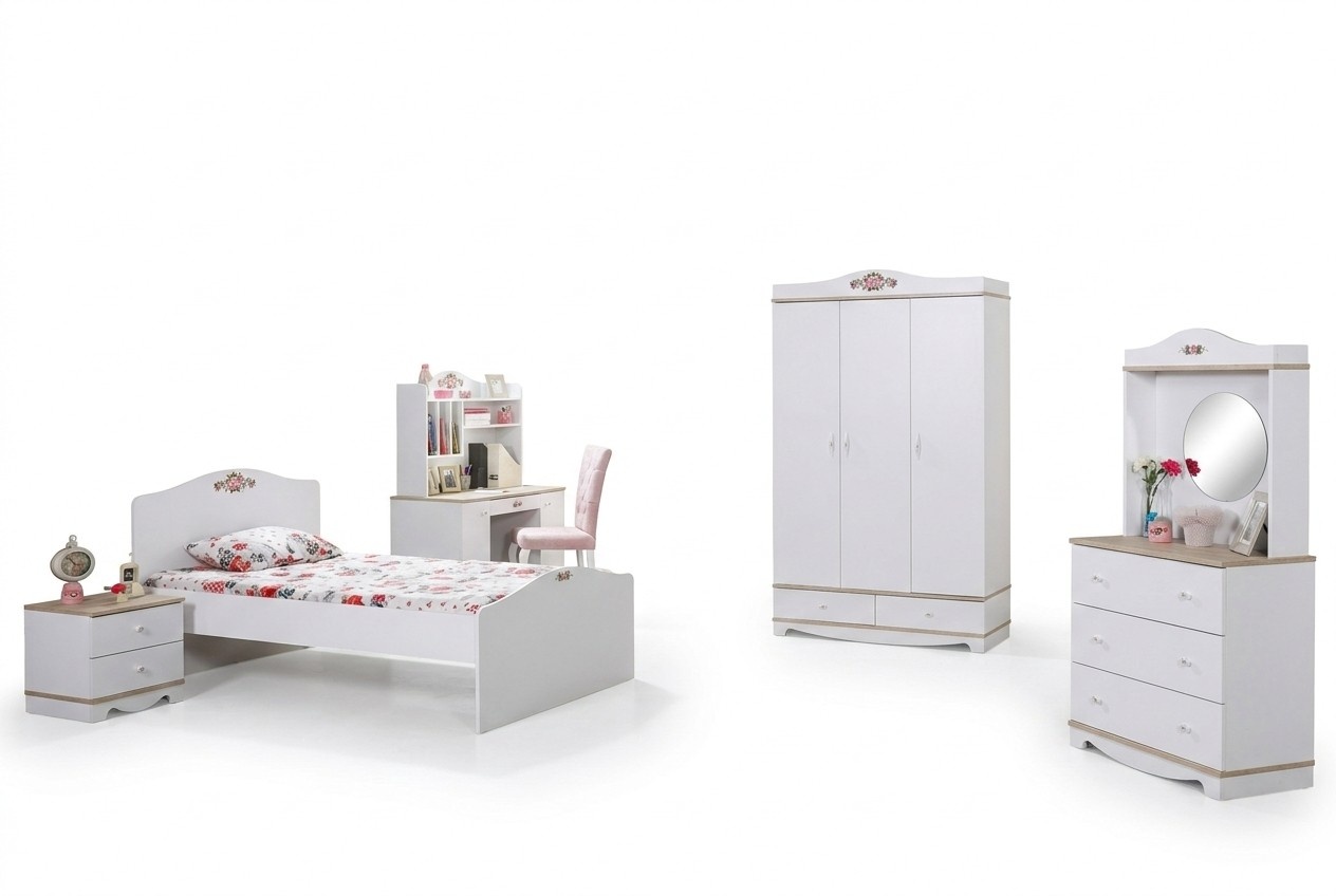 Kinderzimmer Jugendzimmer Design Schlafzimmer Luxus Möbel Komplett Set Neu 5tlg