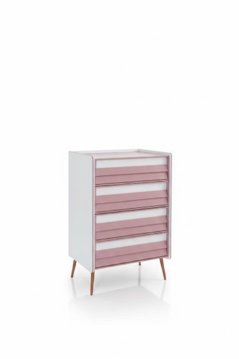 Kinderzimmer Jugendzimmer Kommode Kinderschrank Zweifarbig Möbel Mädchen Neu
