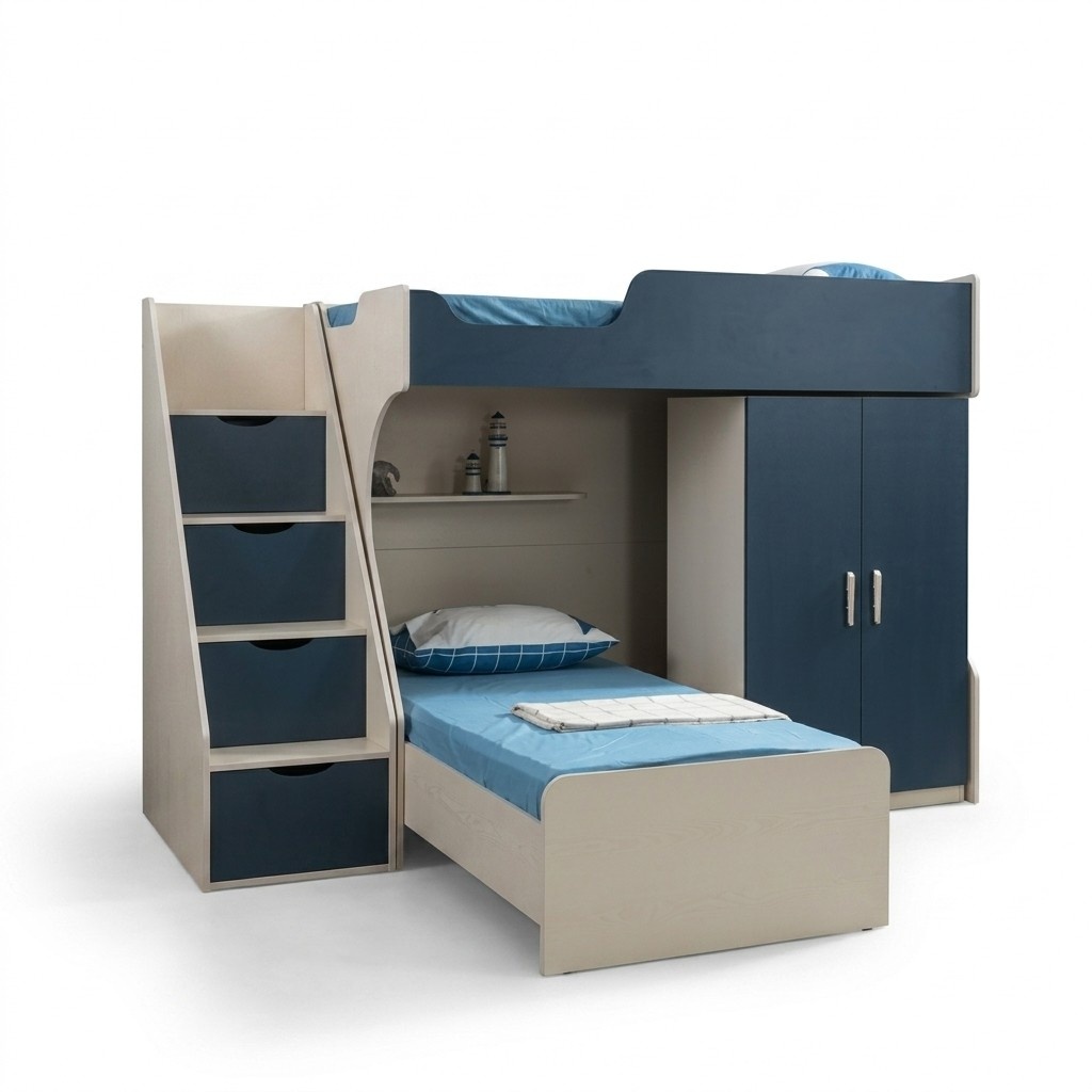 Kinderzimmer Set Kinderbett Kleiderschrank Top-Qualität Möbel
