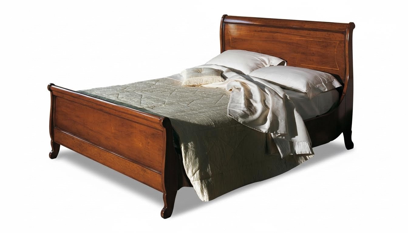 Klassisch Polsterbett Möbel Schlafzimmer Betten Braun 160x200cm Holz Massiv Neu