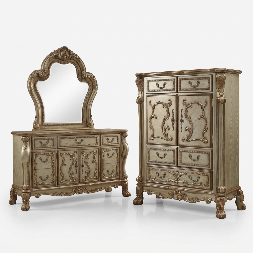Klassische Barock Antik Stil Kommode Sideboard Kommoden Echt Holz
