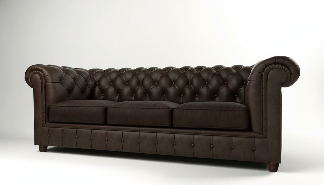 Klassische Chesterfield Couch Sofa 3 Sitzer Couchen Sofas Polster Dreisitzer