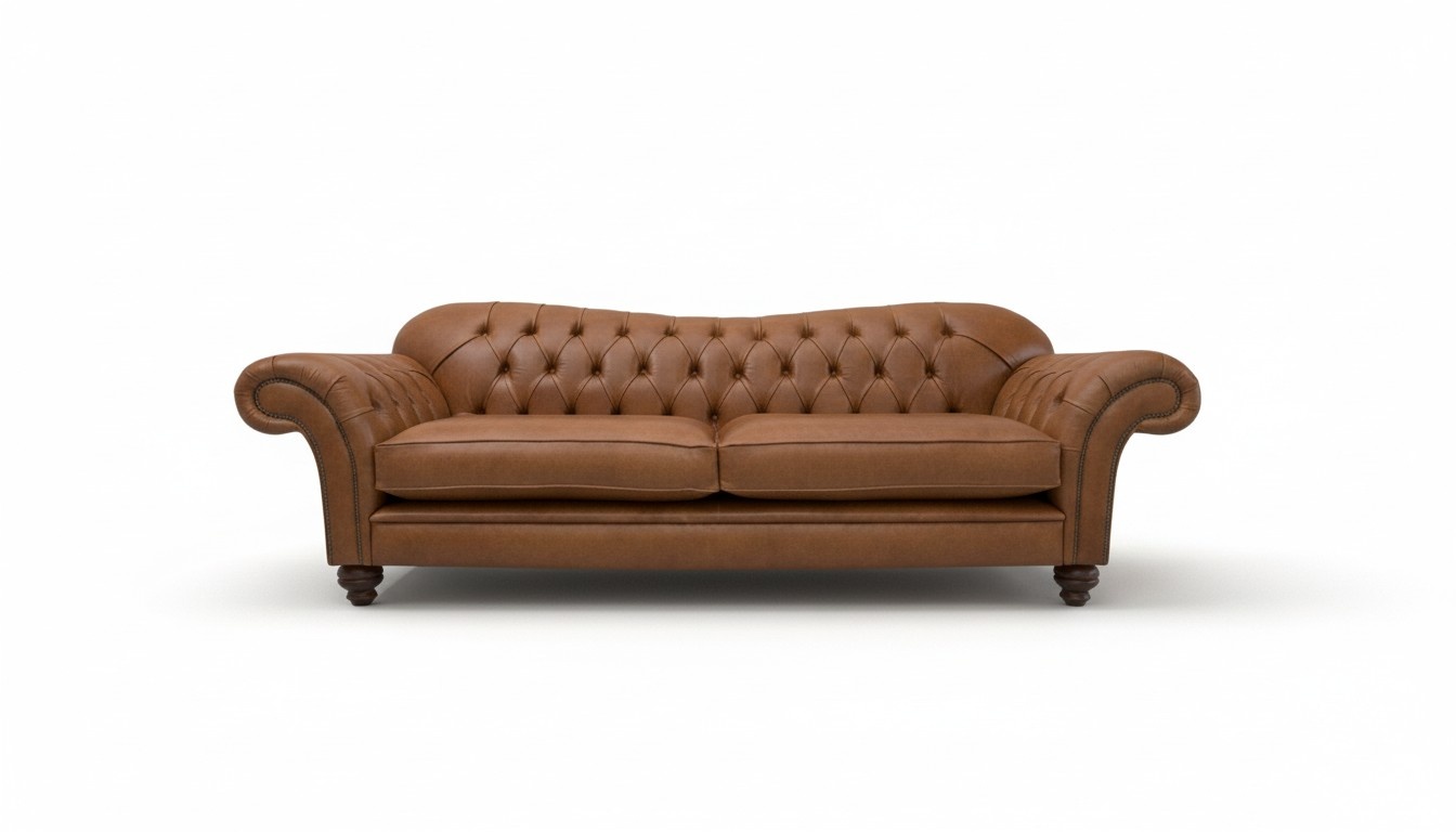 Klassische Chesterfield Leder Couch Sofa 3 Sitzer Sitz Couchen Sofas