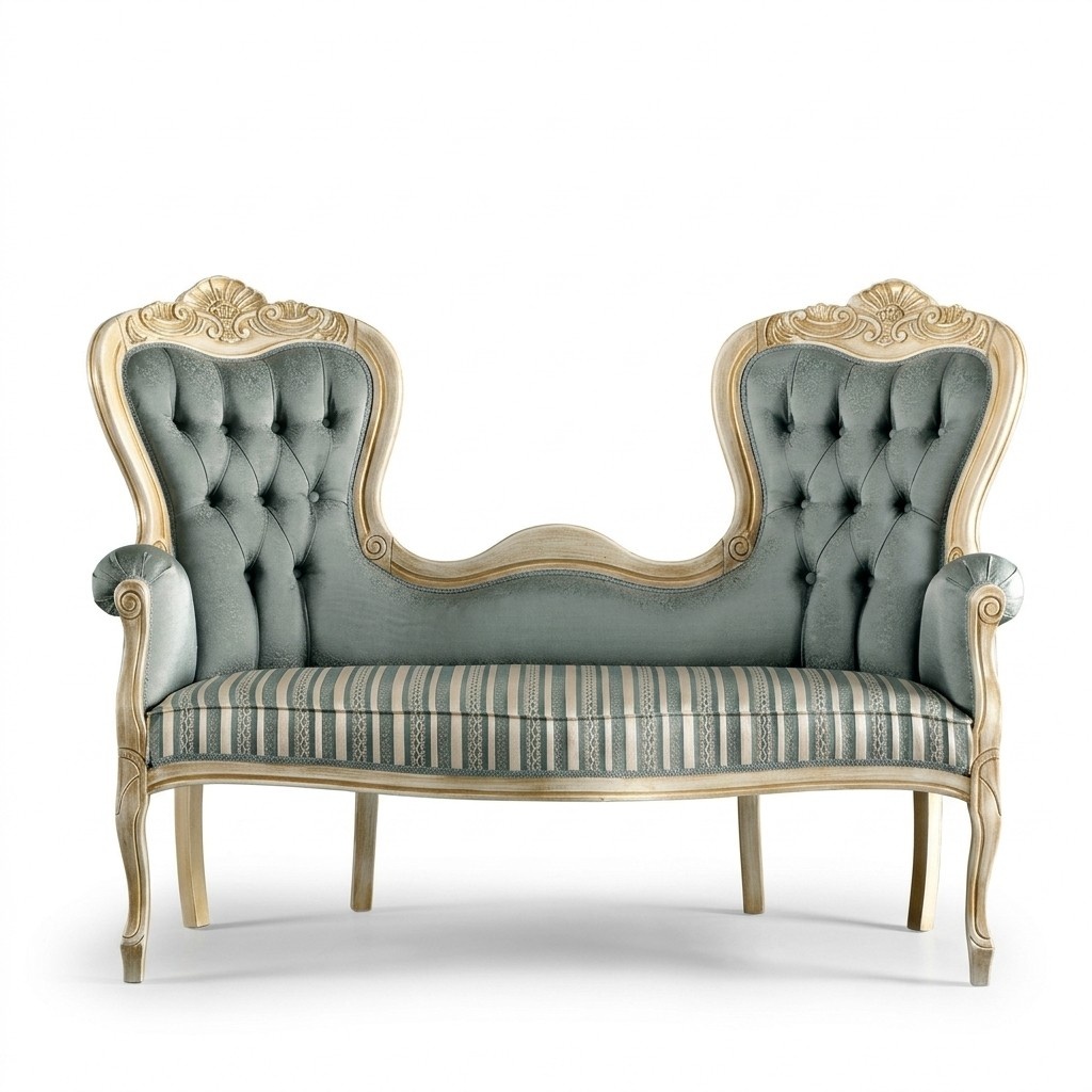 Klassische Chesterfield Sitzbank Polstermöbel Wohnzimmer Textilbank