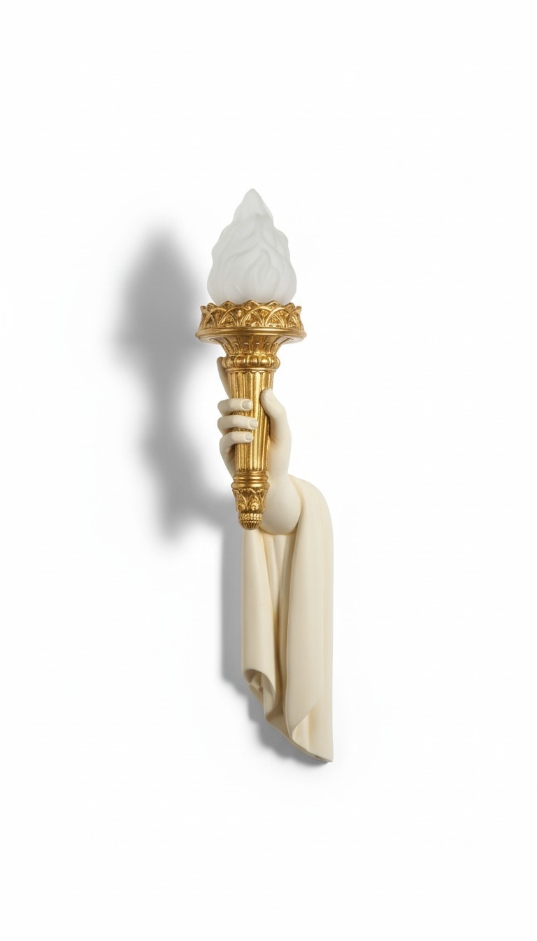 Klassische Design Fackel Wandleuchte Leuchten Wand Lampe Lampen