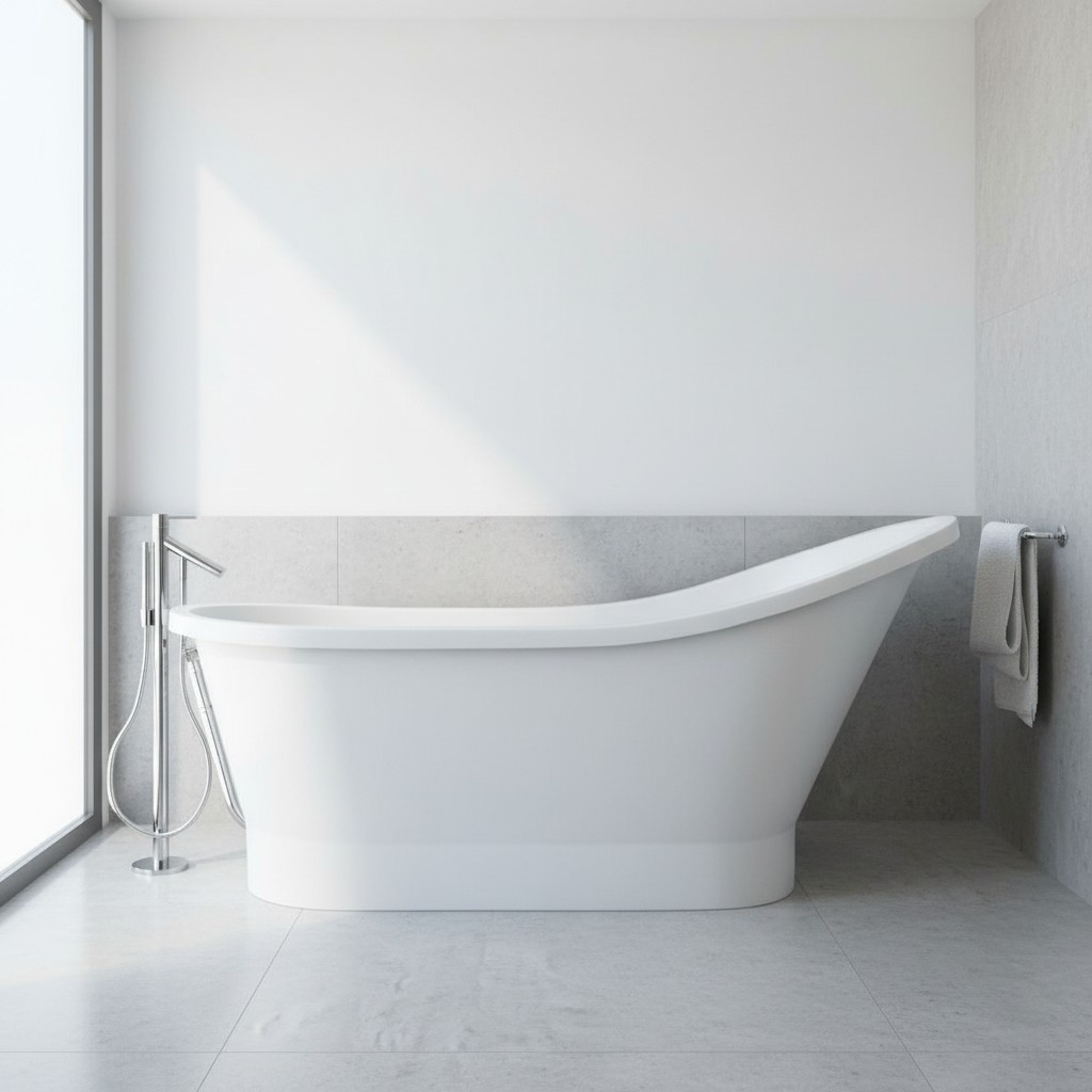 Klassische Design Wannen Freistehende Moderne Badewanne Bad Wanne Weiß 160x68cm