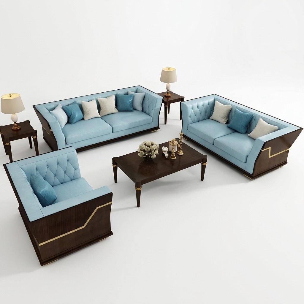 Klassische Designer Garnitur Sofa Couch Set Polster Sitz Set 3+2 Sofas