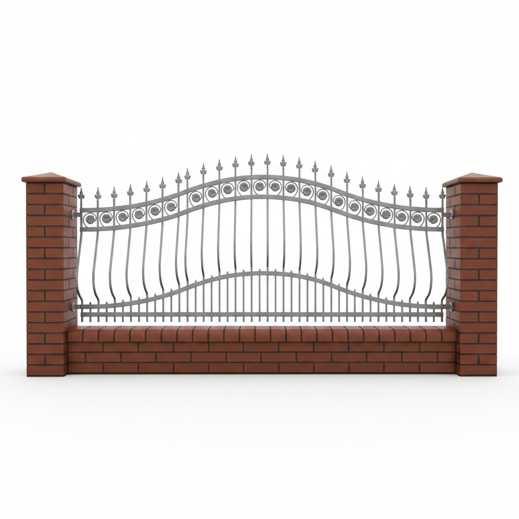 Klassische Garten Grundstueck Geländer Zaun Klassisch Schmiedeeisen Zaun M191