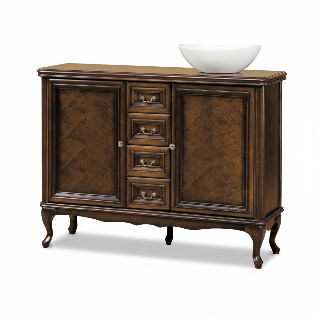 Klassische Kommode Kommoden Kommodenschrank Schrank Antik Style Apothekenschrank