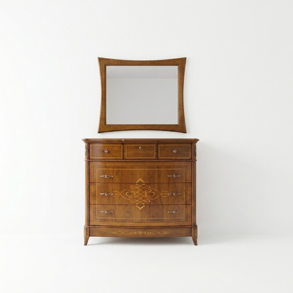 Klassische Luxus Schlafzimmer Kommode Spiegel Schlafzimmermöbel Holz