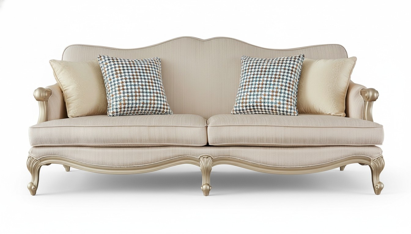 Klassische Möbel Design Sofagarnitur 3+1 Sitzer Couch Sofa Polstergarnituren