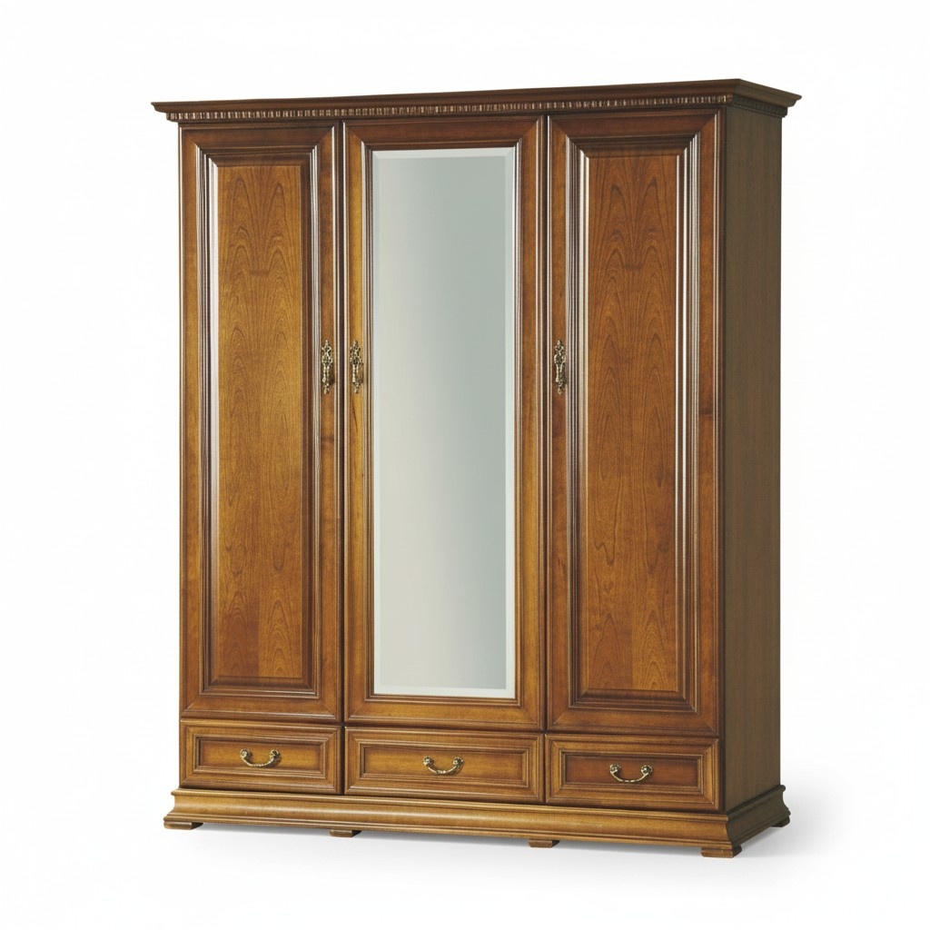 Klassische Schränke Schrank Schrankwand Kleiderschrank Massiv Neu Italy R-3D