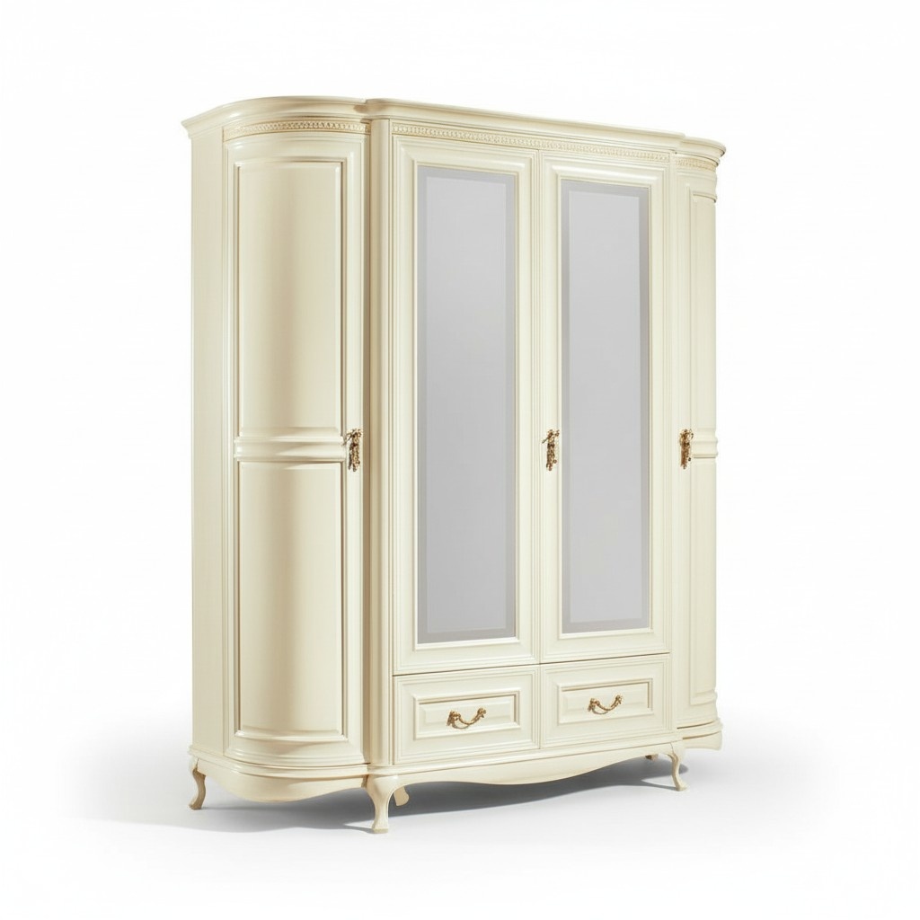 Klassische Schränke Schrank Schrankwand Kleiderschrank - Model V-Schrank-4D-G