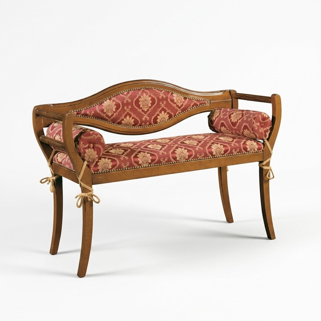 Klassische Sitzbank Designer Polster Bank Wohnzimmer Polsterbank Neu