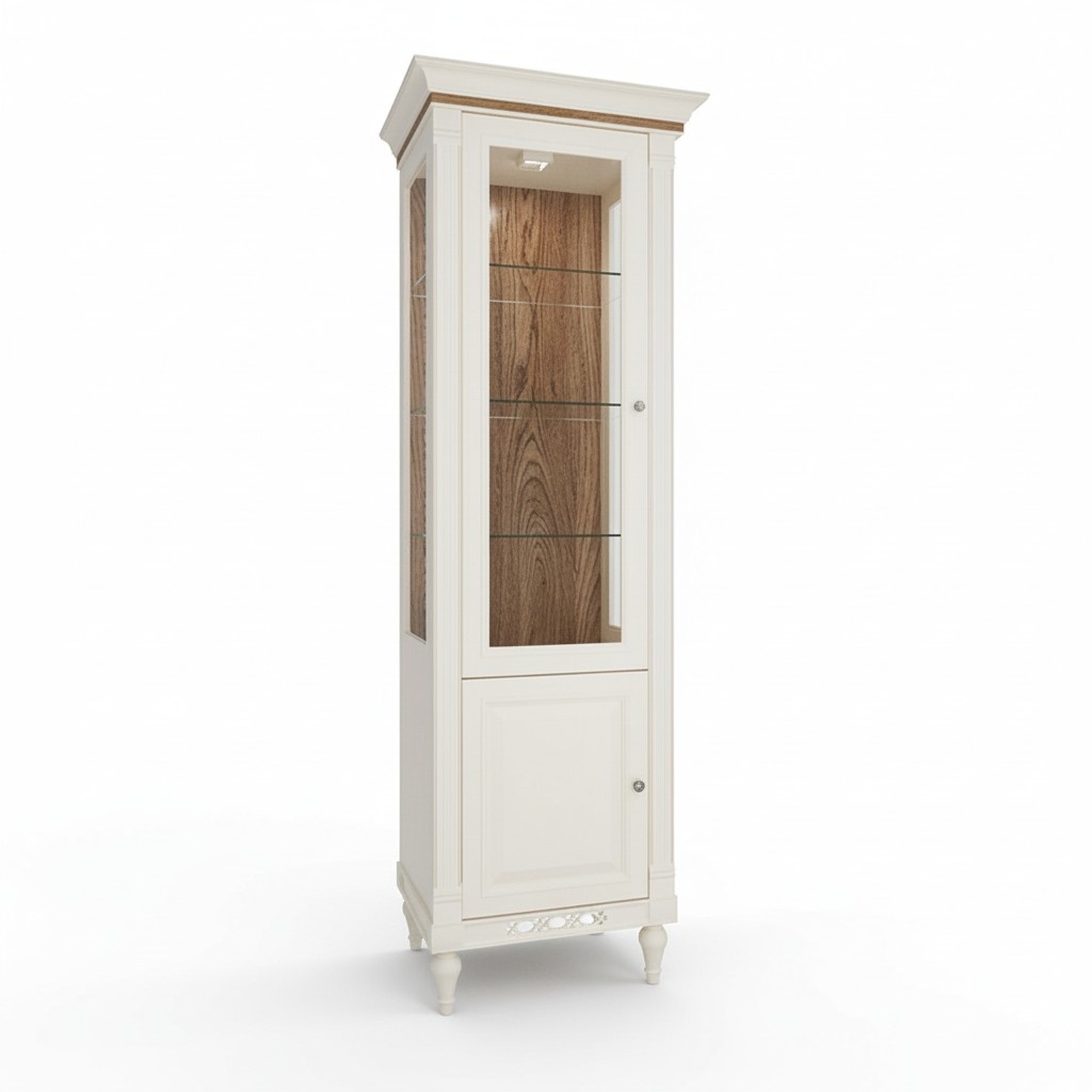 Klassische Vitrine Schrank Vitrinenschrank Vitrinen Anrichten Glas Schränke Neu