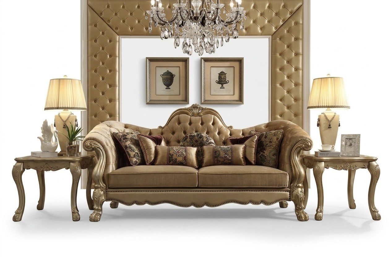 Klassischer 3 Sitzer Couch Sofa Couch Polster Sofas Couchen Barock