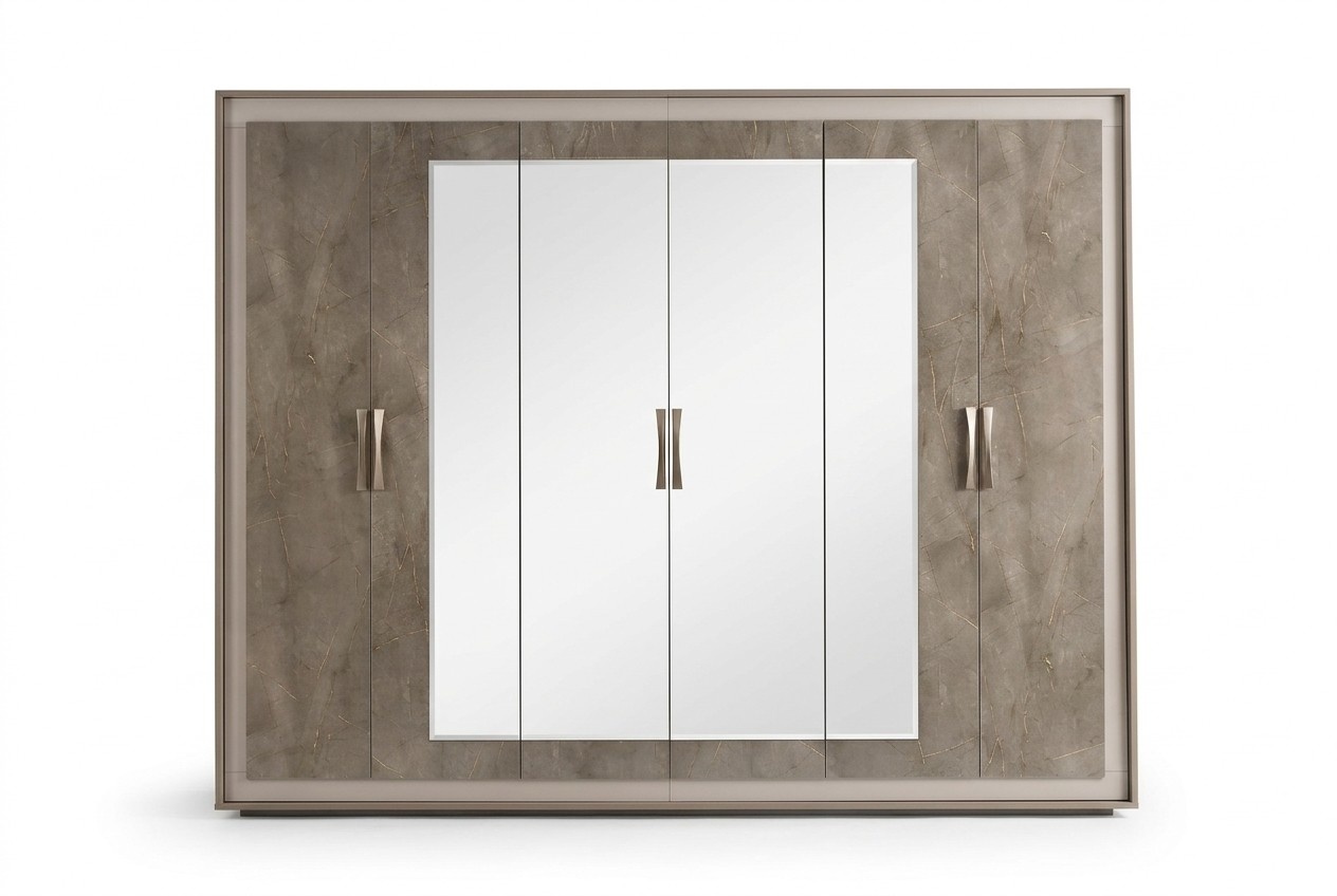 Klassischer Antik Stil Kleiderschrank Schrank Holz Garderobe Schlafzimmer Neu