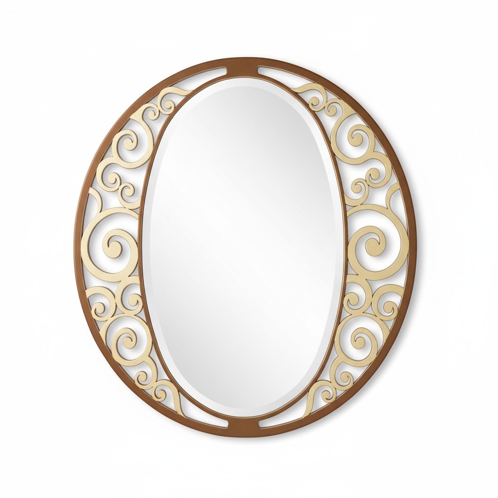 Klassischer Design Spiegel Italienische Wandspiegel Holz Stand Wand Italien