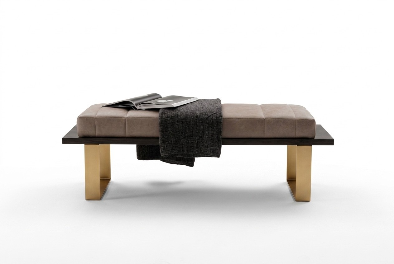 Klassischer Hocker Fußhocker Beistellhocker Ottomane Chaiselounge Sitzbank Neu