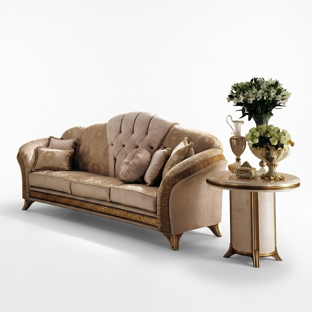 Klassischer Luxus Designer Couchtisch Sofa Wohnzimmer Tisch Beistell Tische Holz