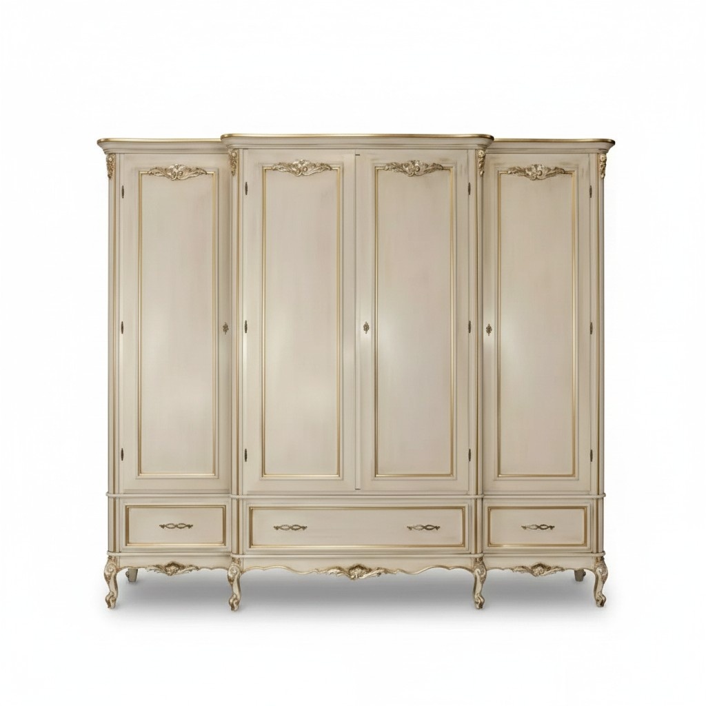 Klassischer Modern Stil Kleiderschrank Holz Garderobe Schränke Möbel Neu