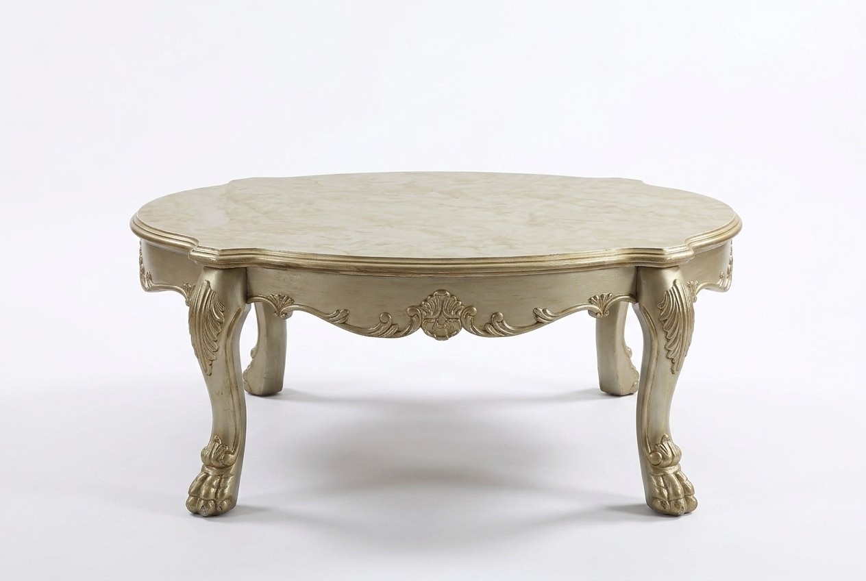 Klassischer Tisch Couchtisch Beistelltisch Sofa Design Wohnzimmer Barock