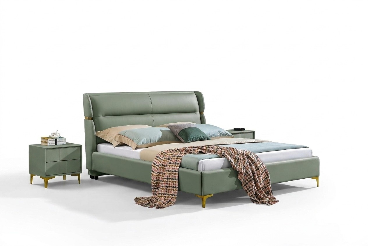 Klassisches Bett Doppelbett Betten Holz Schlafzimmer Italienische Möbel
