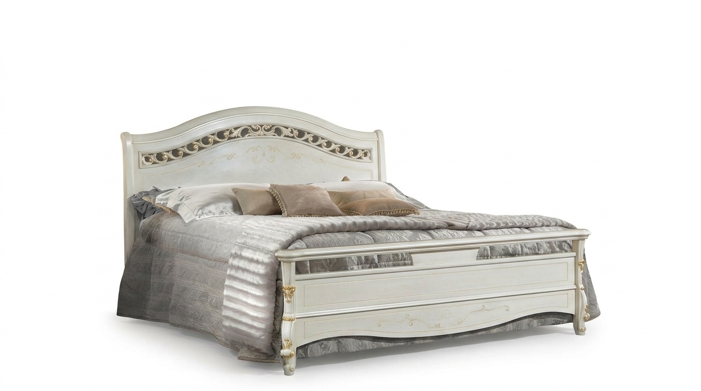 Klassisches Bett Doppelbett Betten Holz Schlafzimmer Italienische Möbel