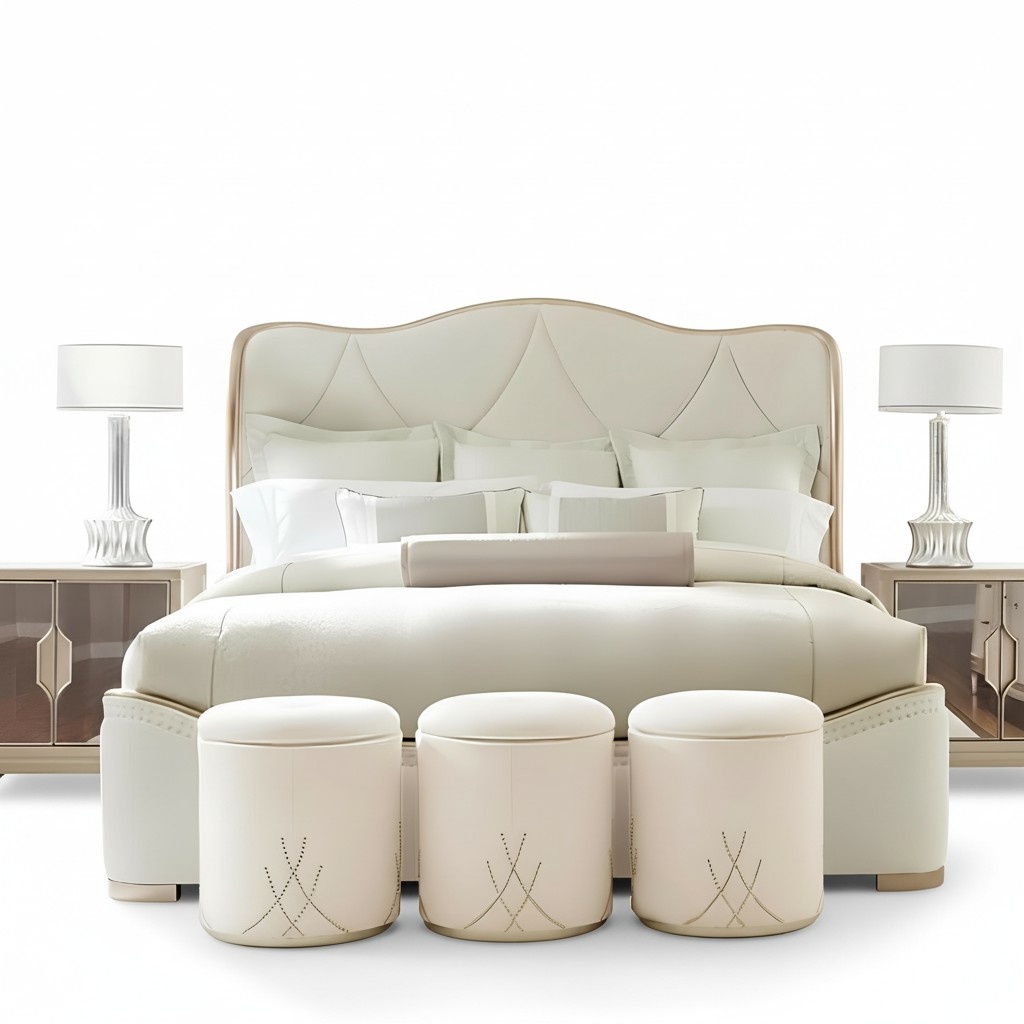 Klassisches Bett Doppelbett Betten Holz Landhaus Stil Echtes Holz Schlafzimmer