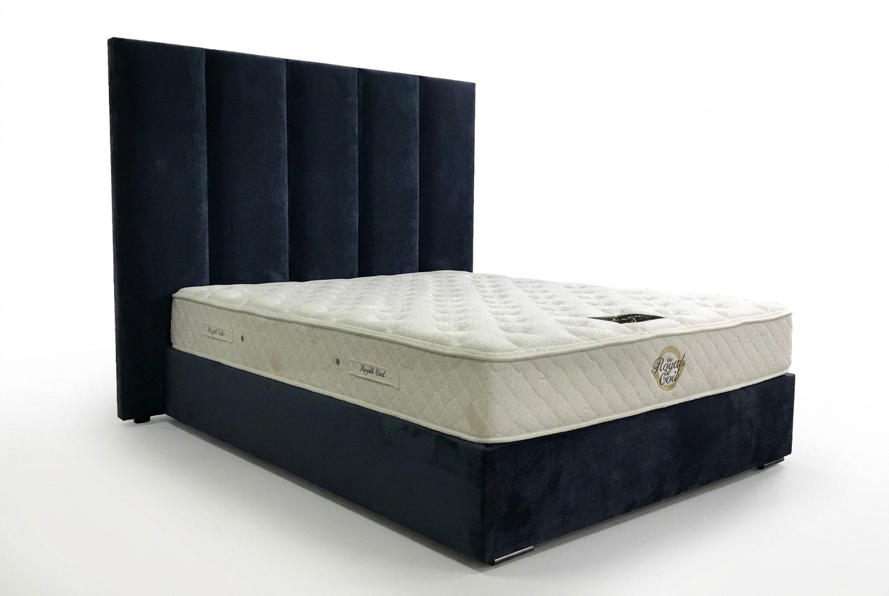 Klassisches Samt Textil Bett Doppel Betten Gepolsterte Hotel Schlazimmer