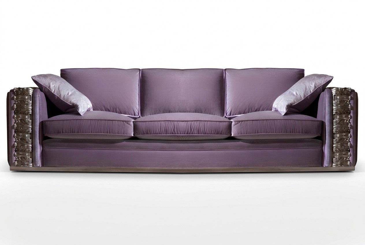 Klassisches Sofa Big xxl Couch Sofas Wohnzimmer Textil Viersitzer Italienische