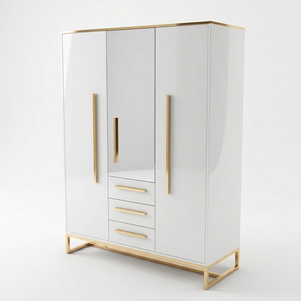 Kleider Schrank Designer Hochglanz Kleiderschränke Möbel Wohnen Holz